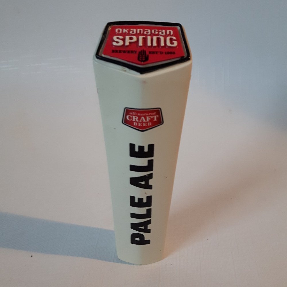 Okanagan Spring Pale Ale Tap Handle Sleek 5.5"